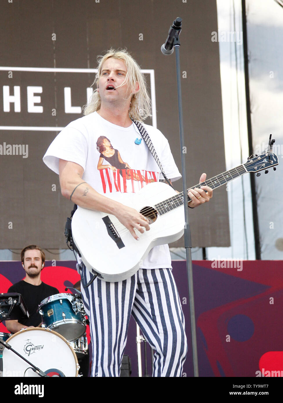 Lead singer Judah Akers of the alternative rock band 'Judah and the