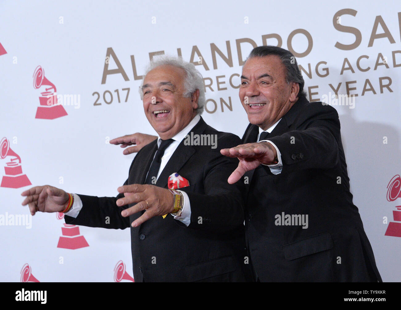 Antonio Romero Monge (L) and Rafael Ruiz of Los Del Rio attend the