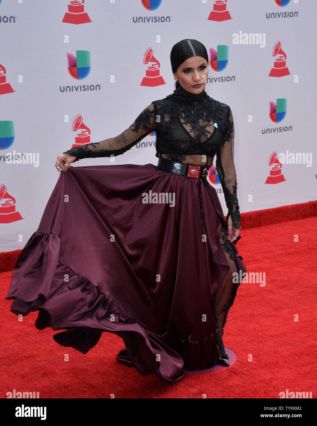 Singer Martina La Peligrosa arrives on the red carpet for the 18th