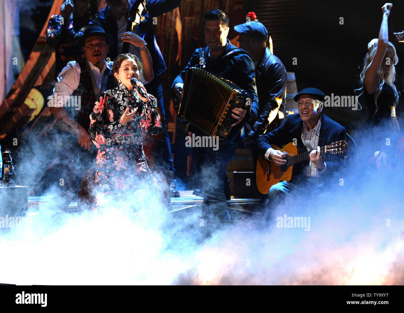 Natalia Lafourcade performs onstage during the Latin Grammy Awards at