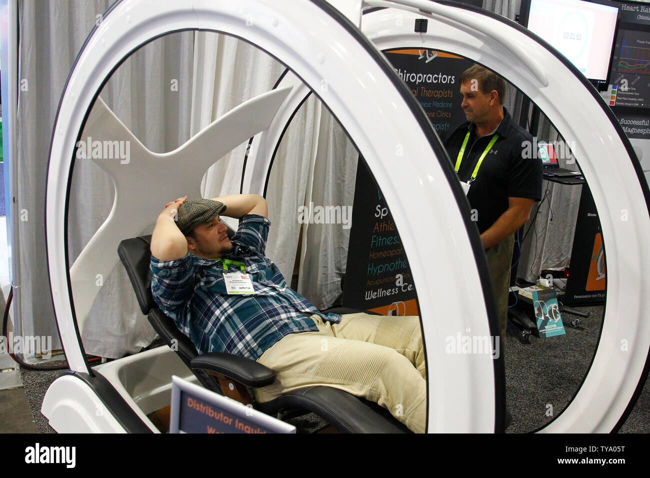 A Magnesphere Chair Which Uses Magnetic Resonance Therapy