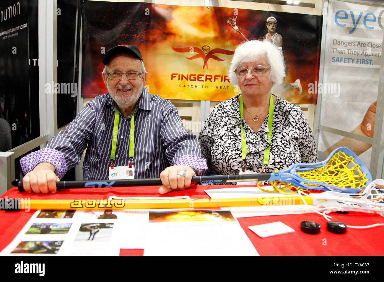 Milton Wolfe, inventor of the Finger Fire heated lacrosse stick, with