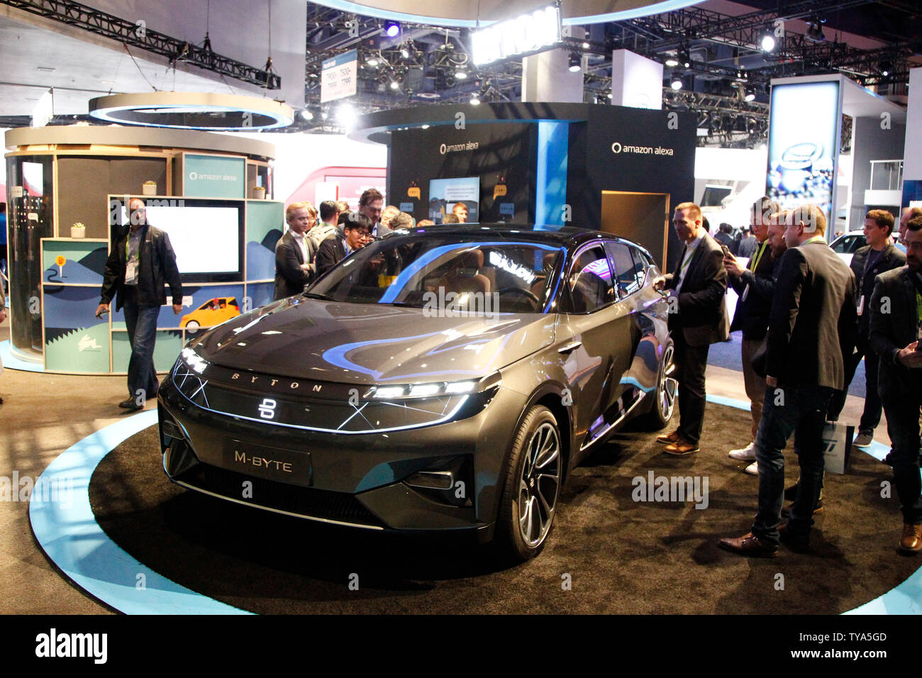 Byton Electric Concept Car Display 15th Beijing International Automotive Exhibition Stock Editorial Photo C Chinaimages 235012878