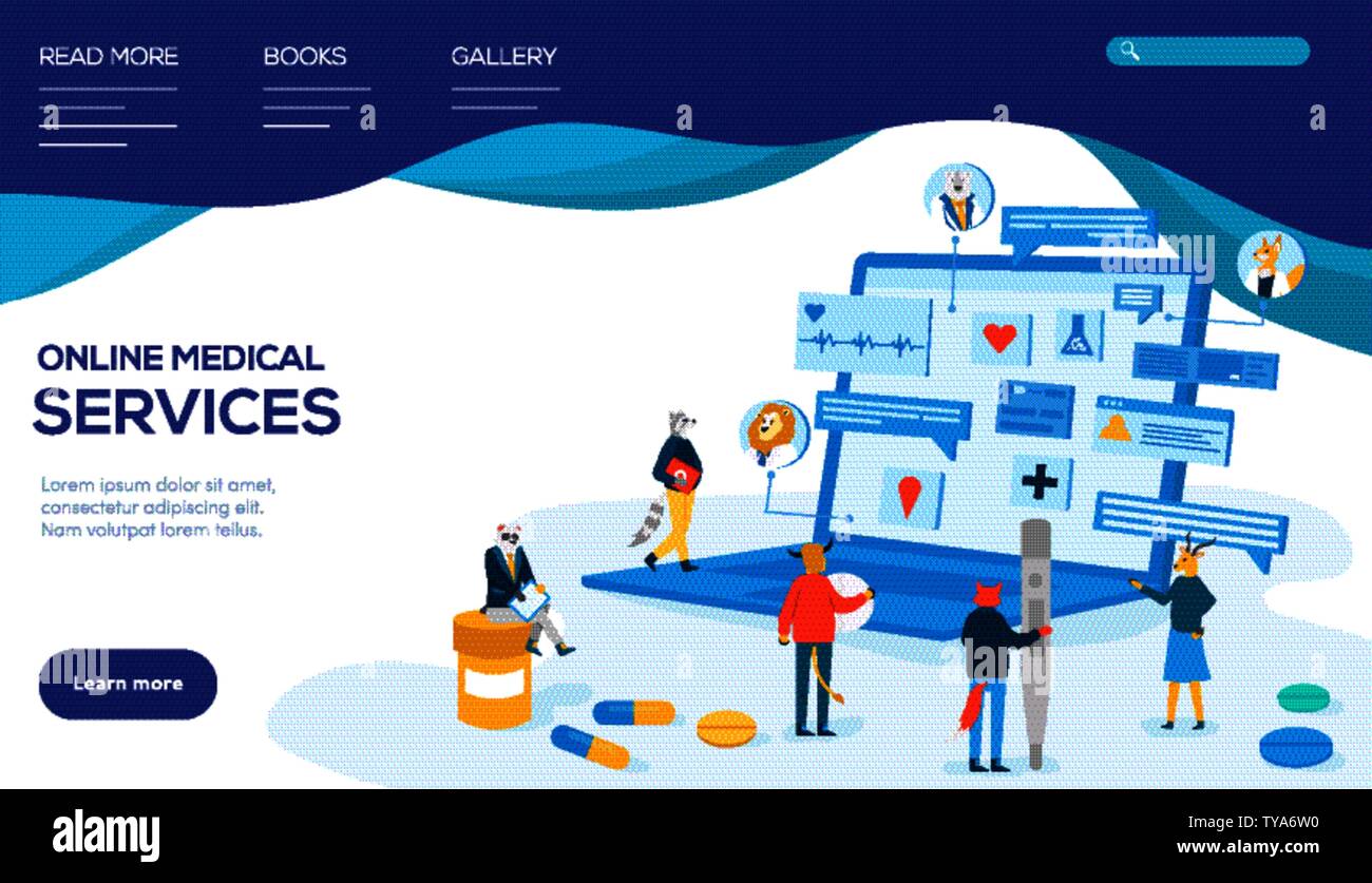 Internet treatment Stock Vector Images - Alamy