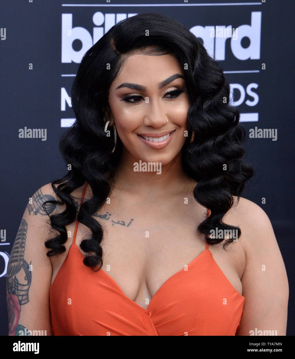 Queen Naija arrives for the 2019 Billboard Music Awards at the MGM Grand Garden Arena in Las