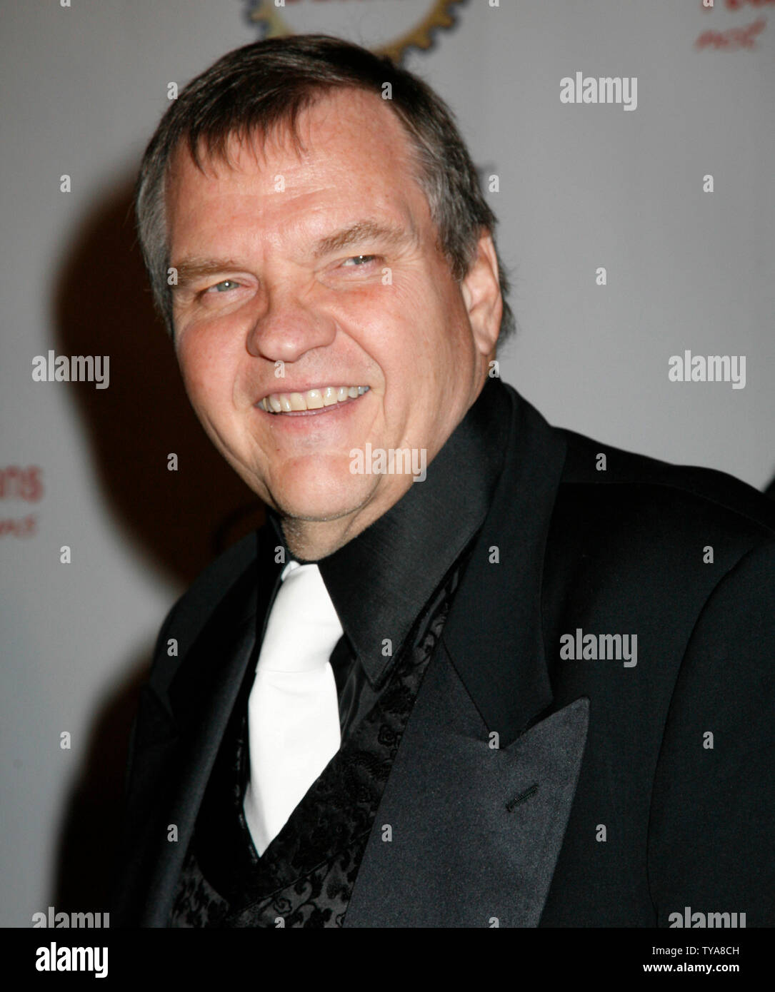 Singer Meatloaf arrives on the red carpet at the 18th annual Night of 100 Stars Oscar viewing party at the Beverly Hills Hotel in Beverly Hills, California on February 24, 2008.   (UPI Photo/David Silpa) Stock Photo