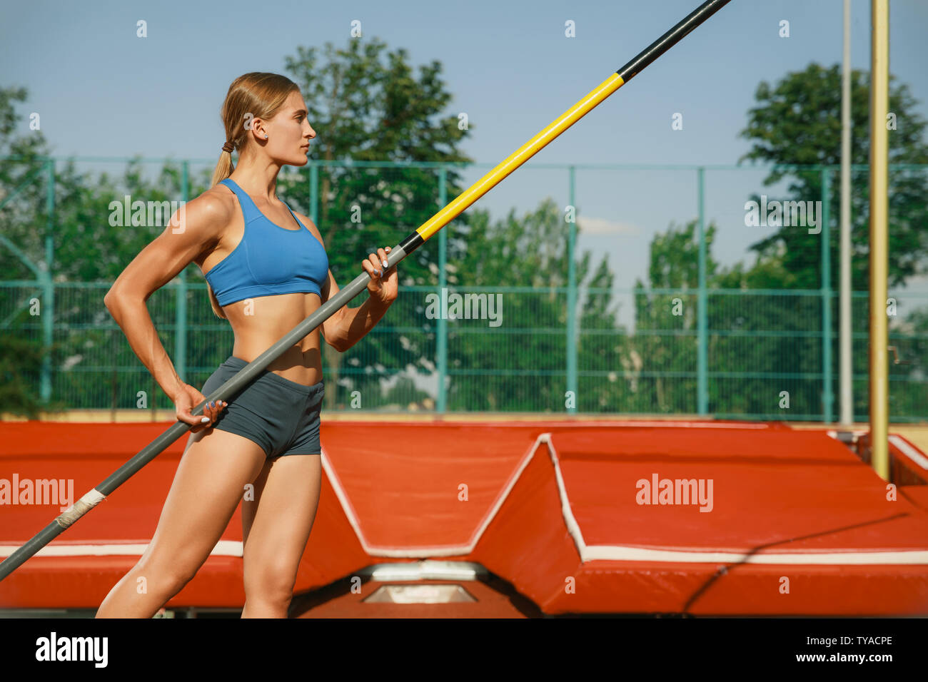 Female high jumper hires stock photography and images Alamy