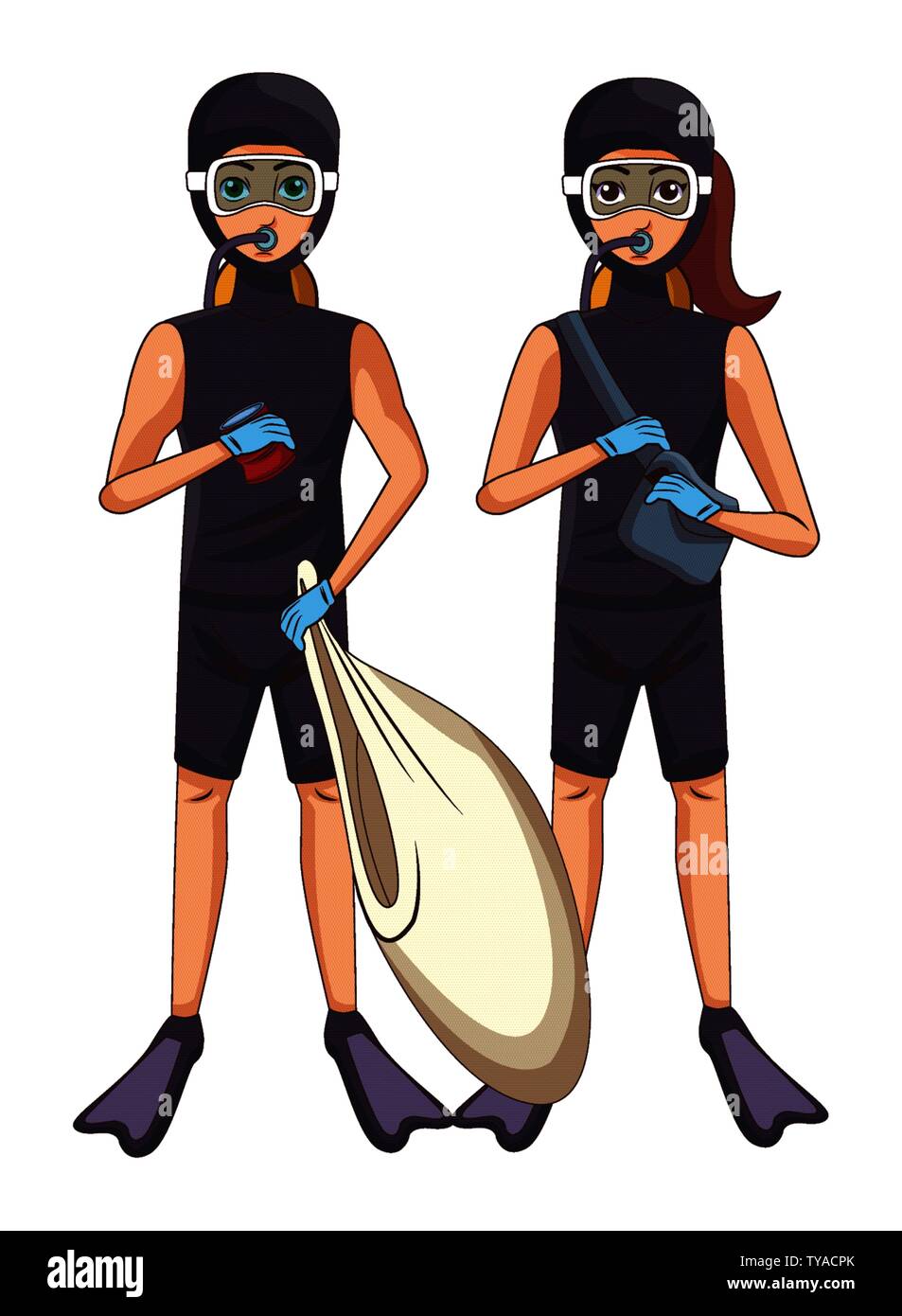 scuba diving avatar cartoon character Stock Vector Image & Art - Alamy