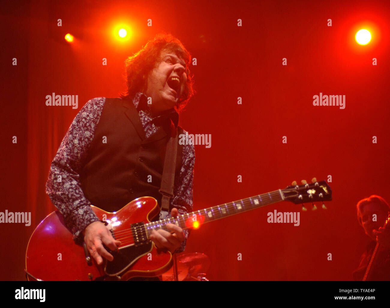 British singer/guitarist Gary Moore supports BB King at Wembley Arena