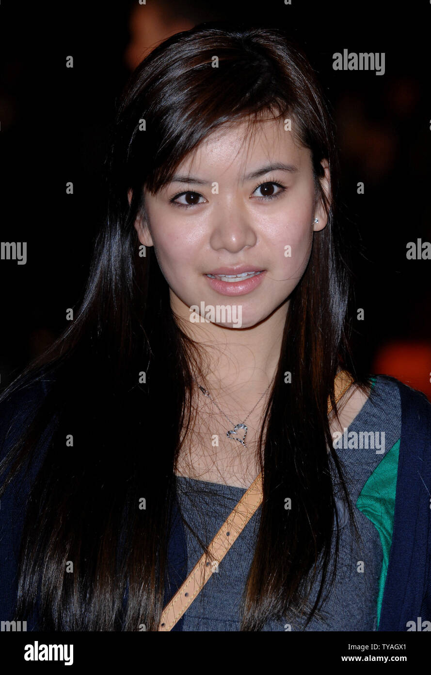 British actress Katie Leung attends the World premiere of 'Eragon' at Odeon, Leicester Square in London on December 11, 2006.  (UPI Photo/Rune Hellestad) Stock Photo