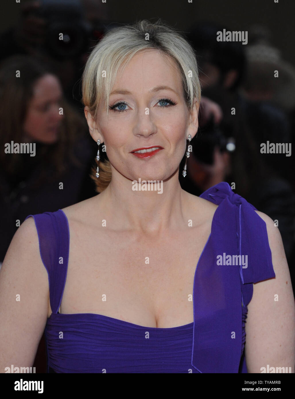 British author JK Rowling attends the 