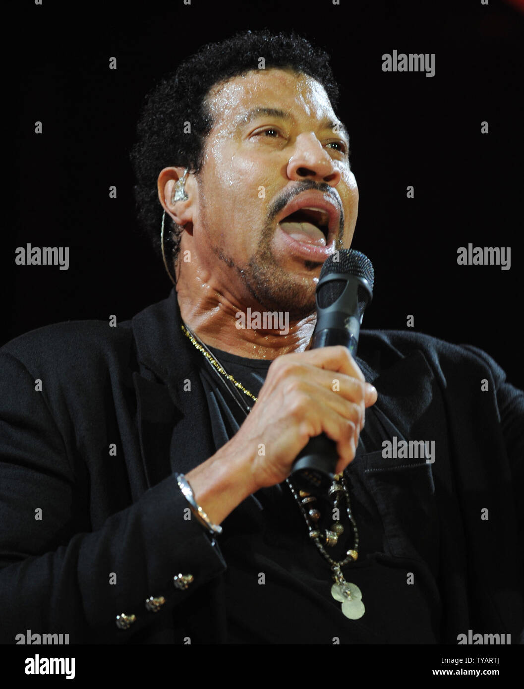 American singer Lionel Richie performs at the O2 Arena in London on ...