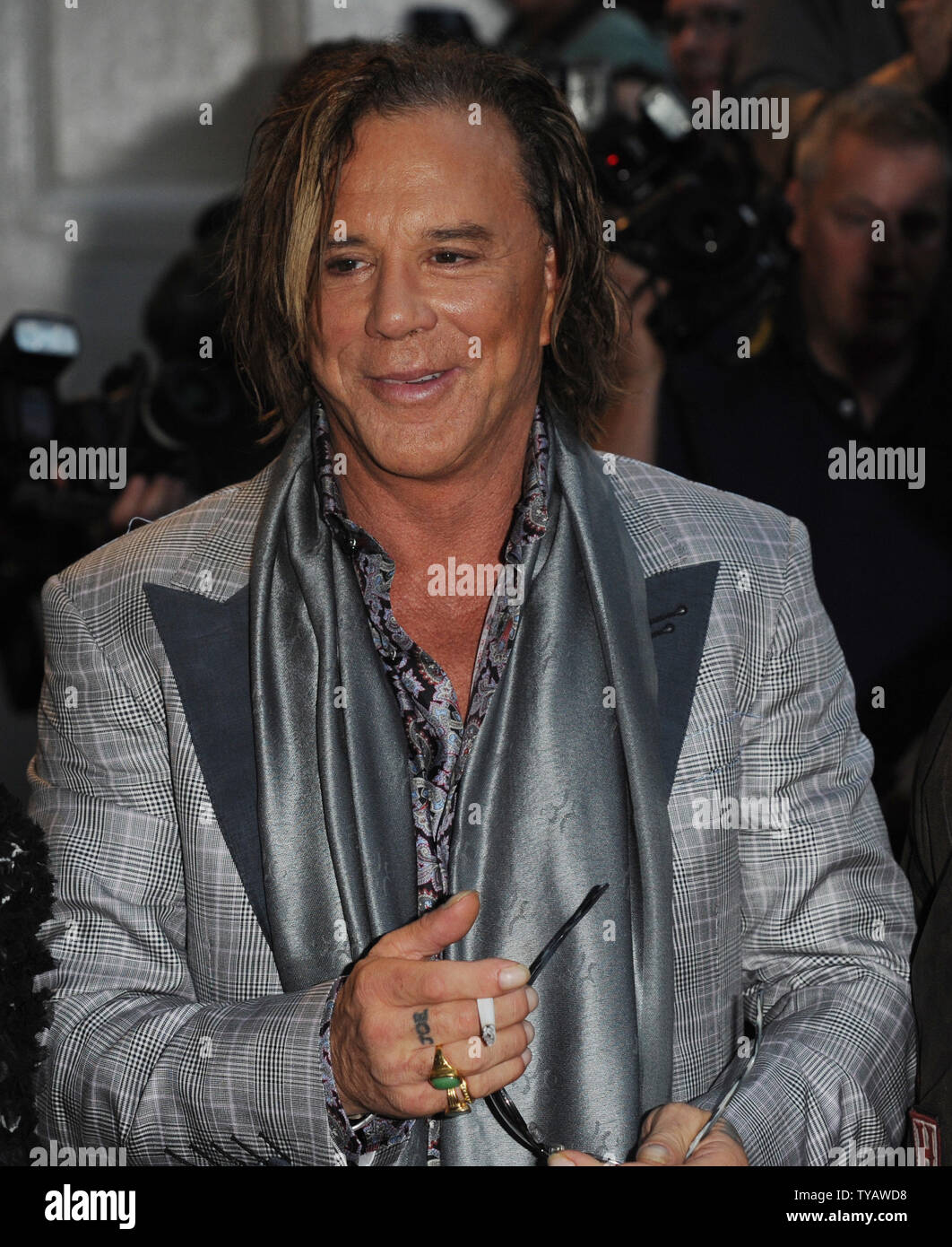 American actor Mickey Rourke attends the 