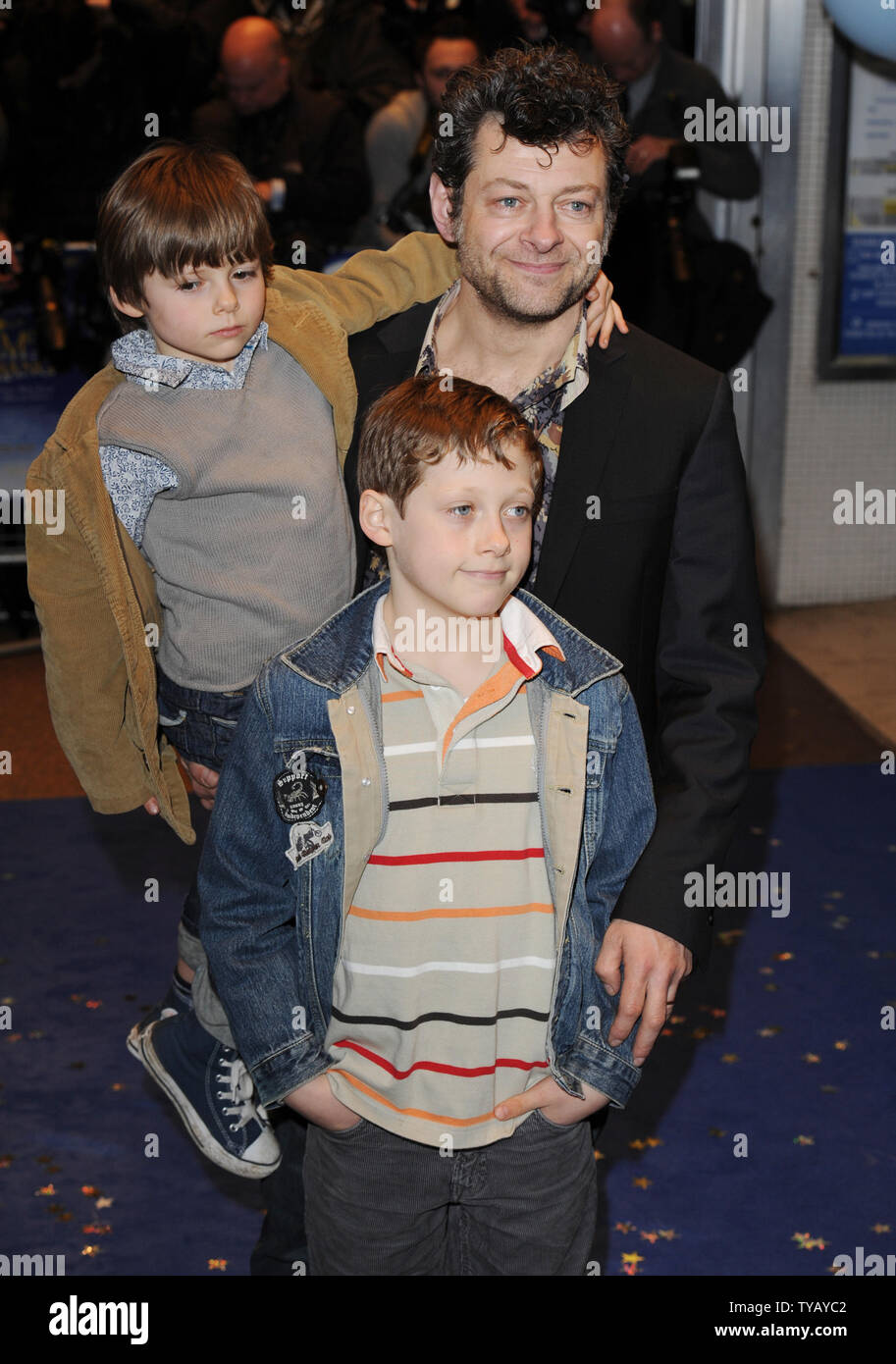 British actor Andy Serkis and family attend the premiere of 