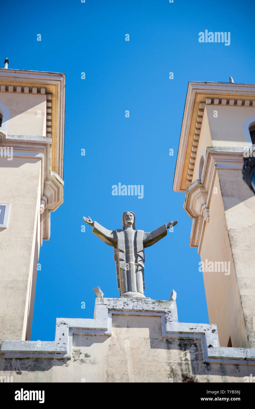 Iglesia Santa Maria Magdalena, Ribadesella, Spain Stock Photo