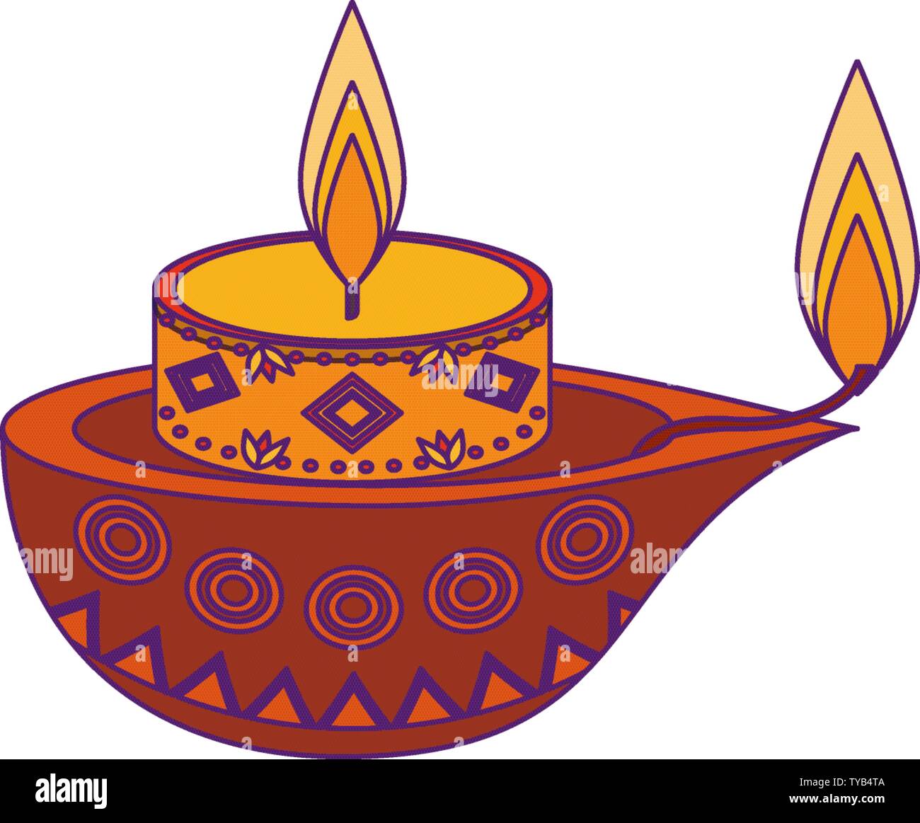 lit candle icon cartoon isolated Stock Vector Image & Art - Alamy