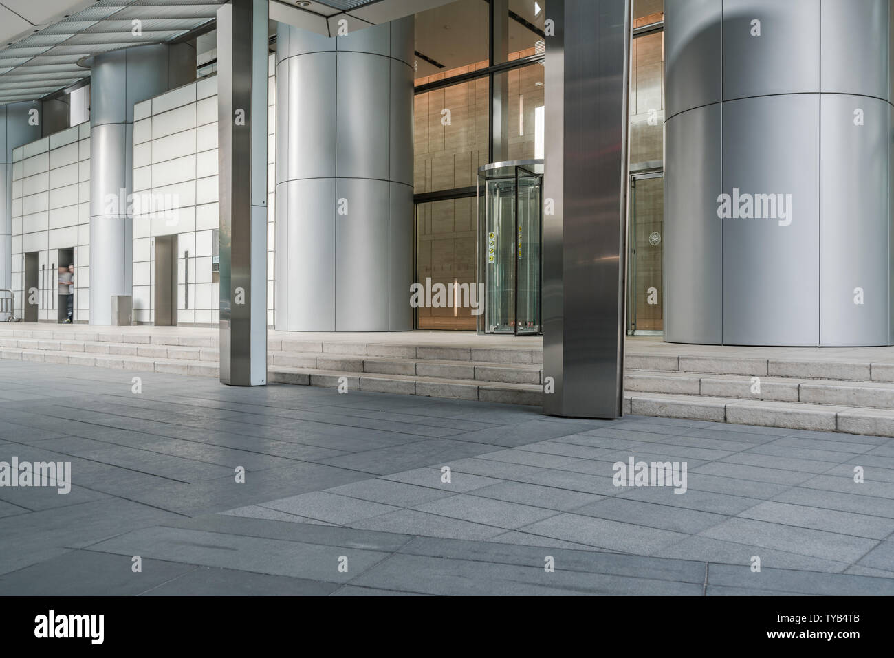 In front of the building Stock Photo Alamy