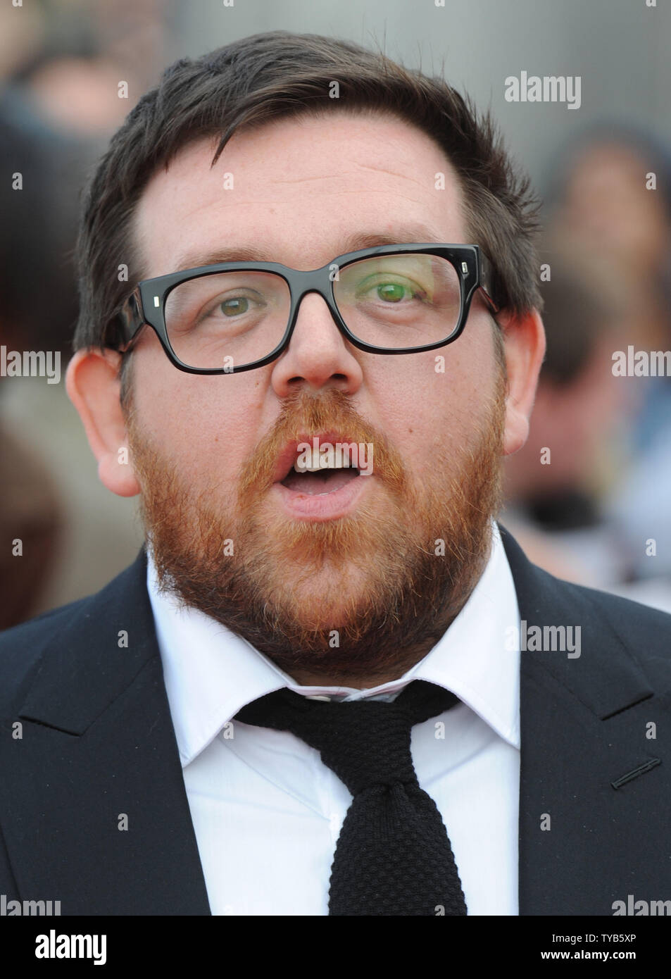 British actor Nick Frost attends the "National Movie Awards" at Wembley