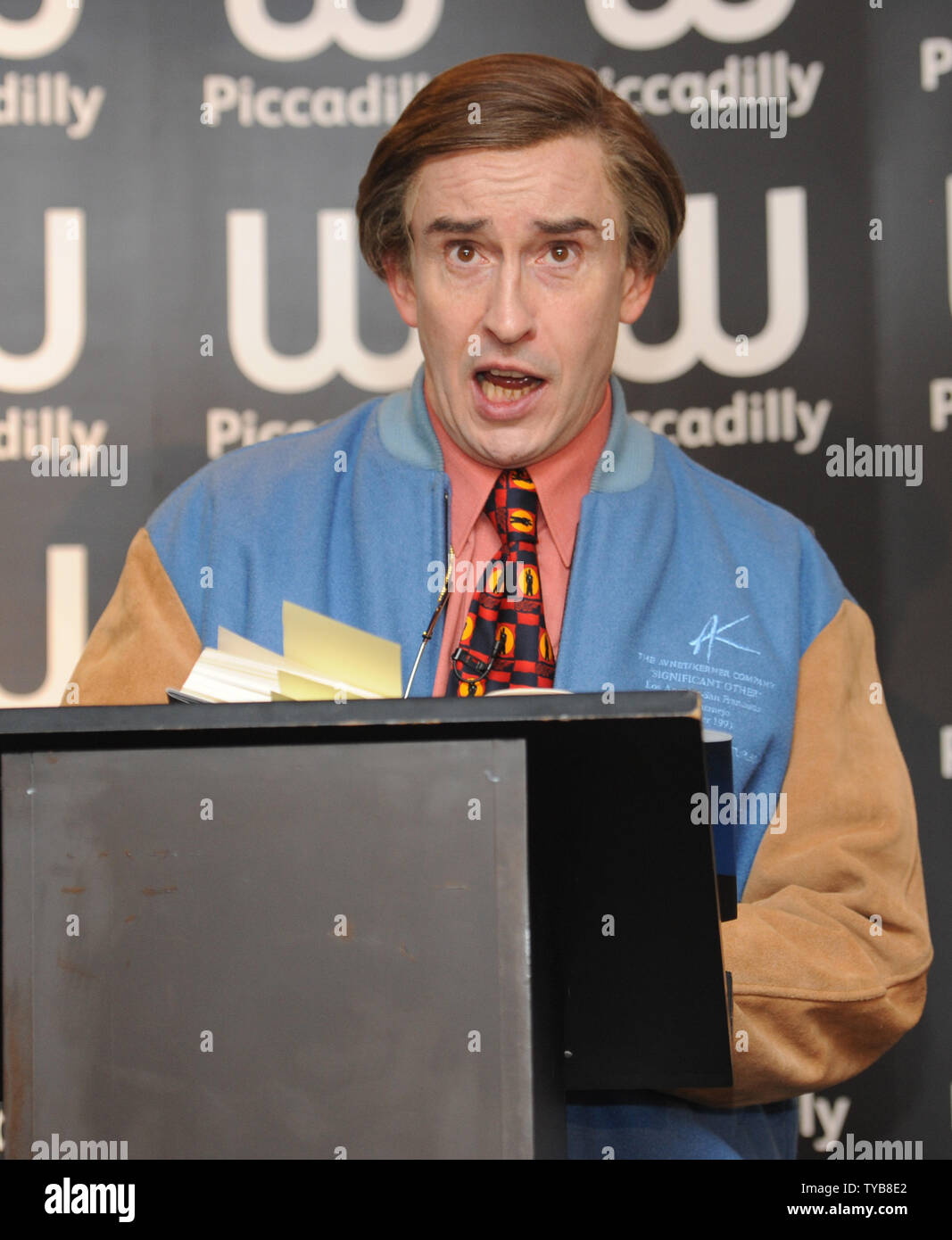 British actor/ comedian Steve Coogan aka Alan Partridge attends a