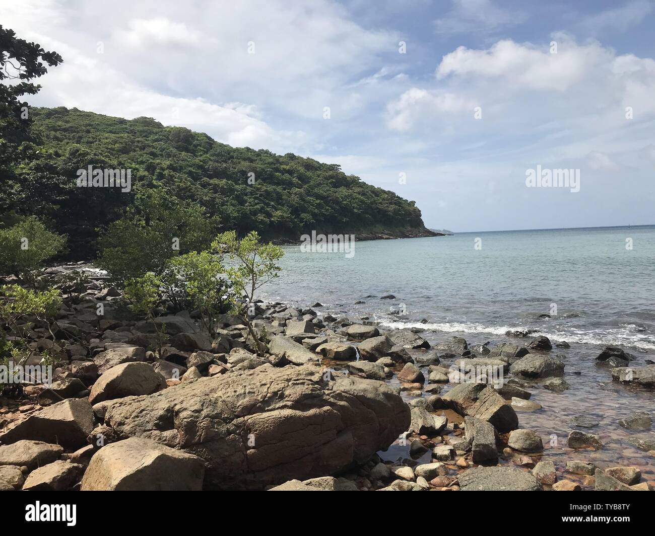 Lonely Ong Dung Beach in Con Dao Islands former french colonial