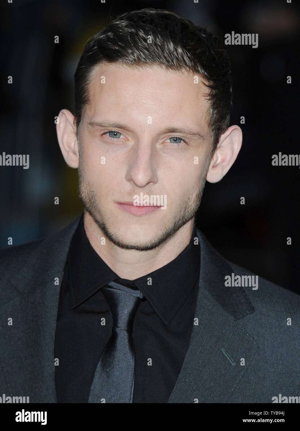 British actor Jamie Bell attends the premiere of 'The Adventures Of Tintin: The Secret Of The Unicorn'  at Odeon West End in London on October 23, 2011.     UPI/Rune Hellestad Stock Photo