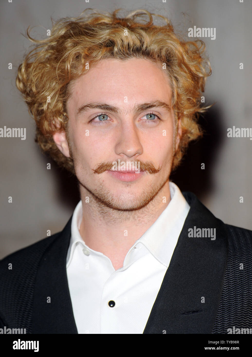 British artist/ director Sam Taylor Wood and actor Aaron Johnson attend the 'BFI London Film Festival Awards' at LSO St. Lukes in London on October 26, 2011.     UPI/Rune Hellestad Stock Photo