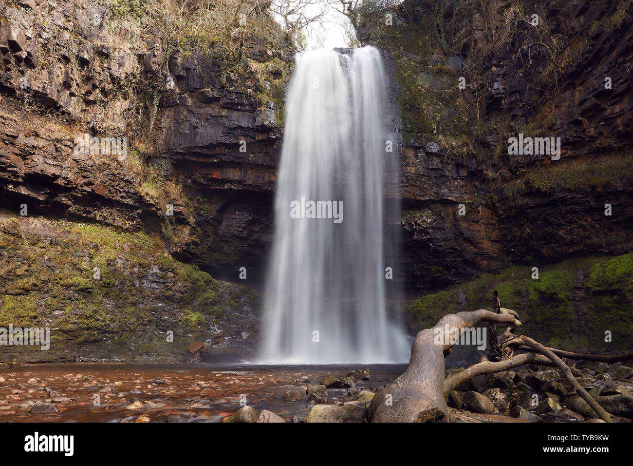 Welsh waterfalls Stock Photo
