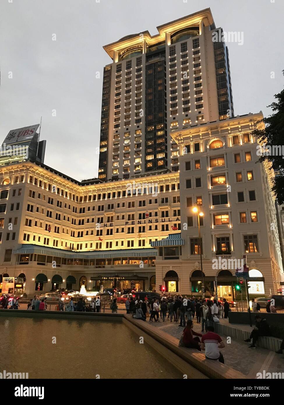 The famous luxury Peninsula Hotel from 1928 in Kowloon - Hong Kong