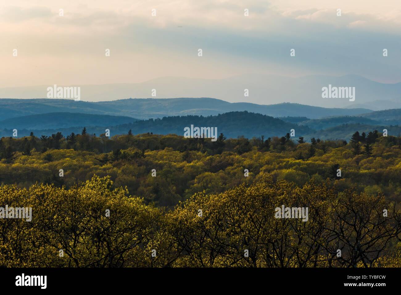 Mohawk Cornwall Cornwall, Connecticut, USA The view over the Berkshire Hills from ...
