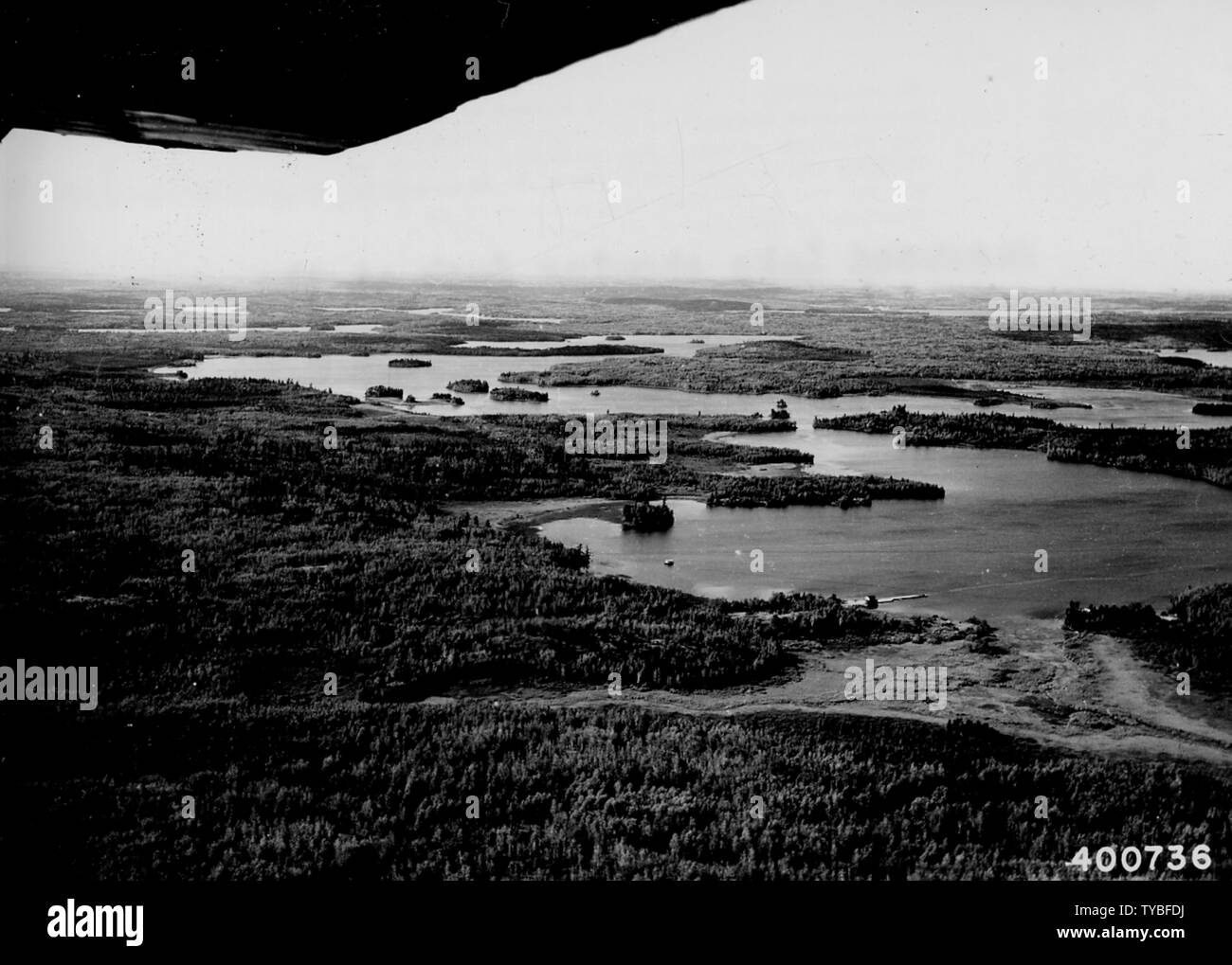 Photograph of Basswood Lake; Scope and content Original caption