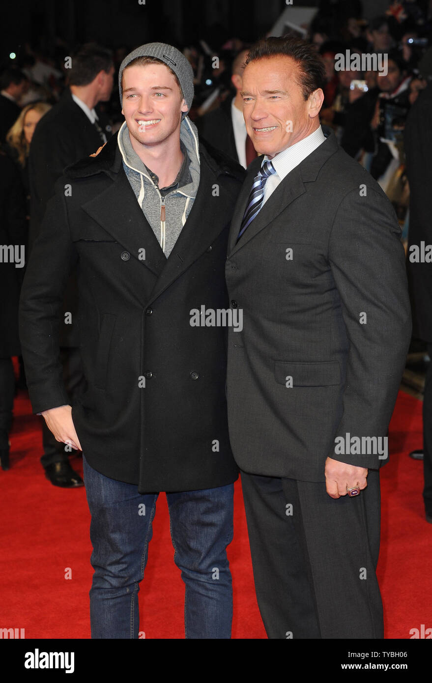 Austrian/American actor Arnold Schwarzenegger and his son Patrick