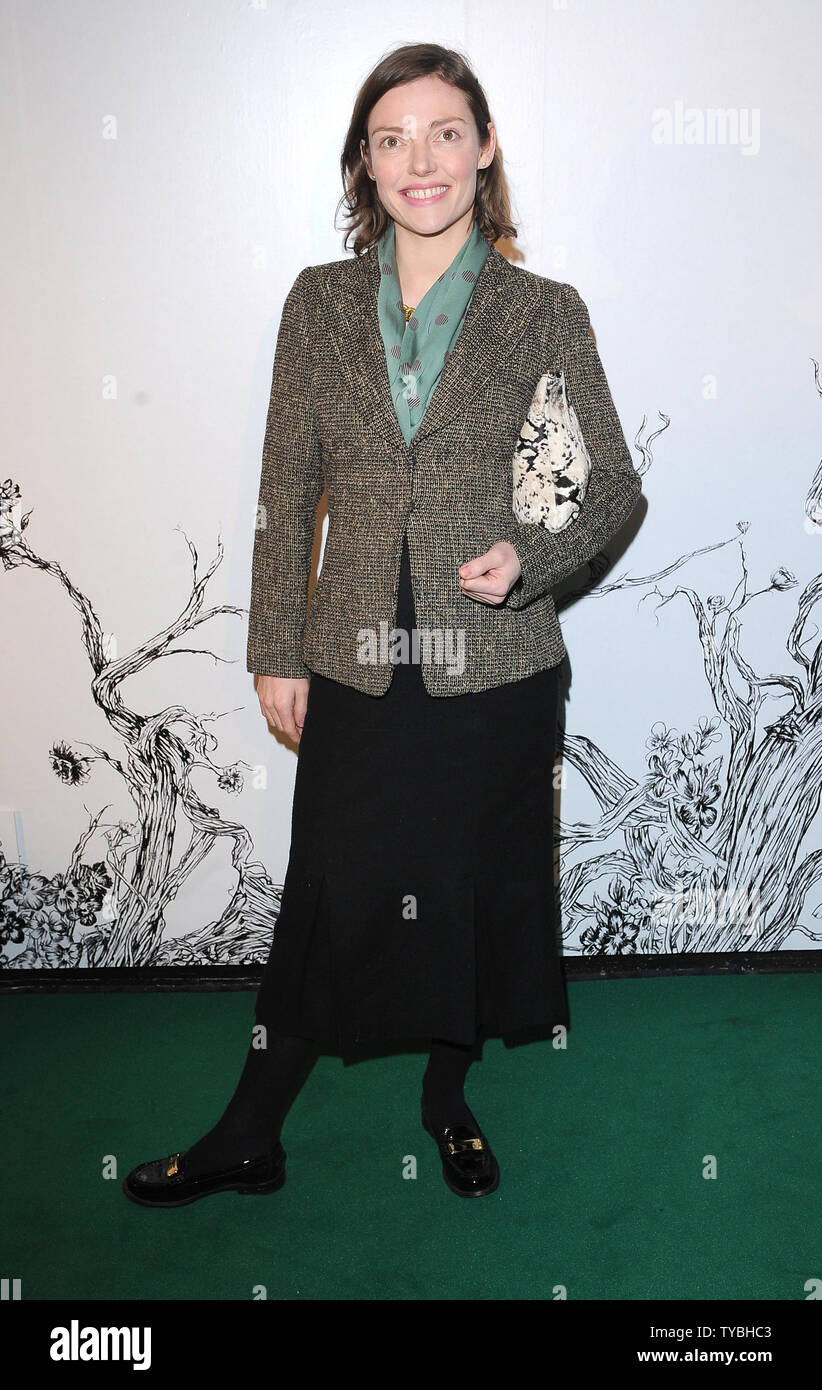 English actress Camilla Rutherford attends a special screening of 'Stoker' at The Curzon Soho in London on February 17, 2013.     UPI/Paul Treadway Stock Photo