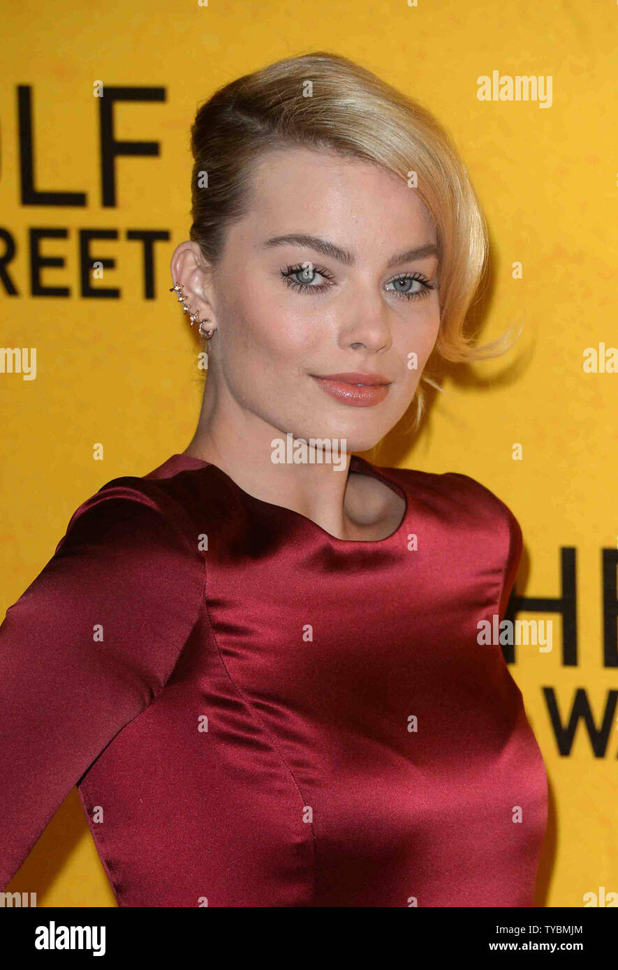 Australian Actress Margot Robbie Attends The Uk Premiere Of The Wolf Of Wall Street At The