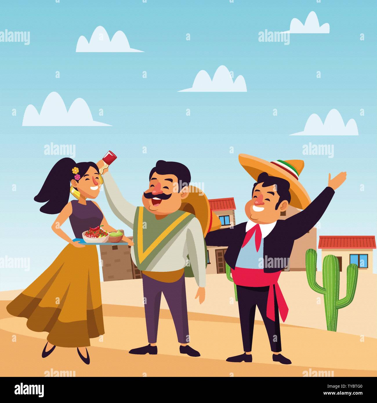 mexican traditional culture icon cartoon Stock Vector Image & Art - Alamy