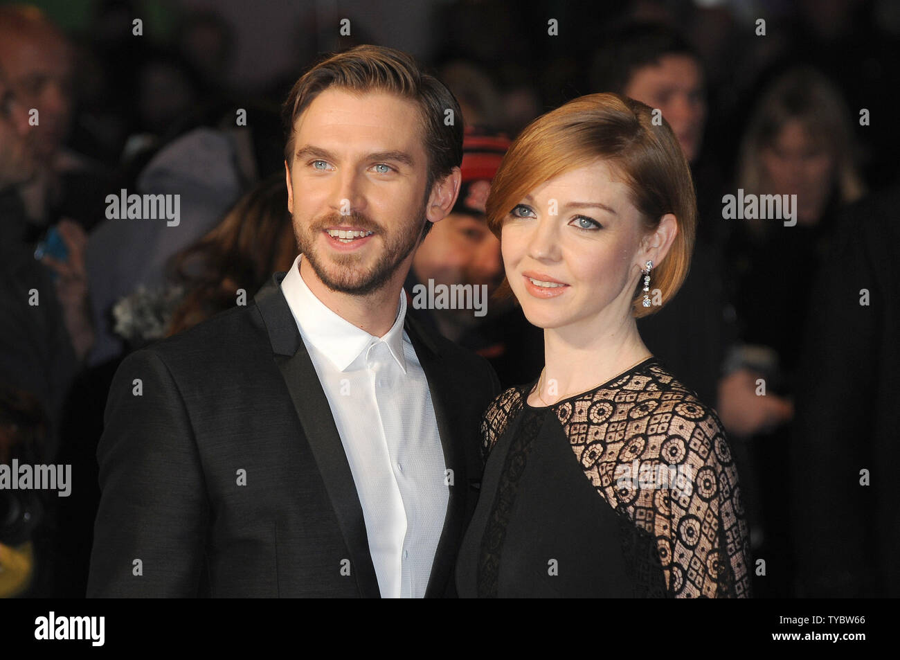 English actor Dan Stevens and wife Susie Harriet attend the European ...