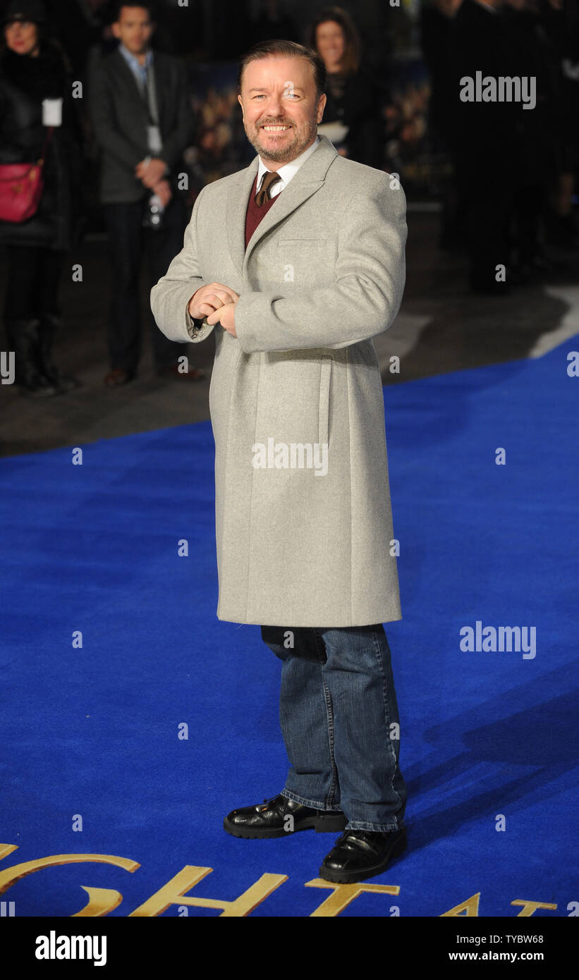 English comedian and actor Ricky Gervais attends the European Premiere