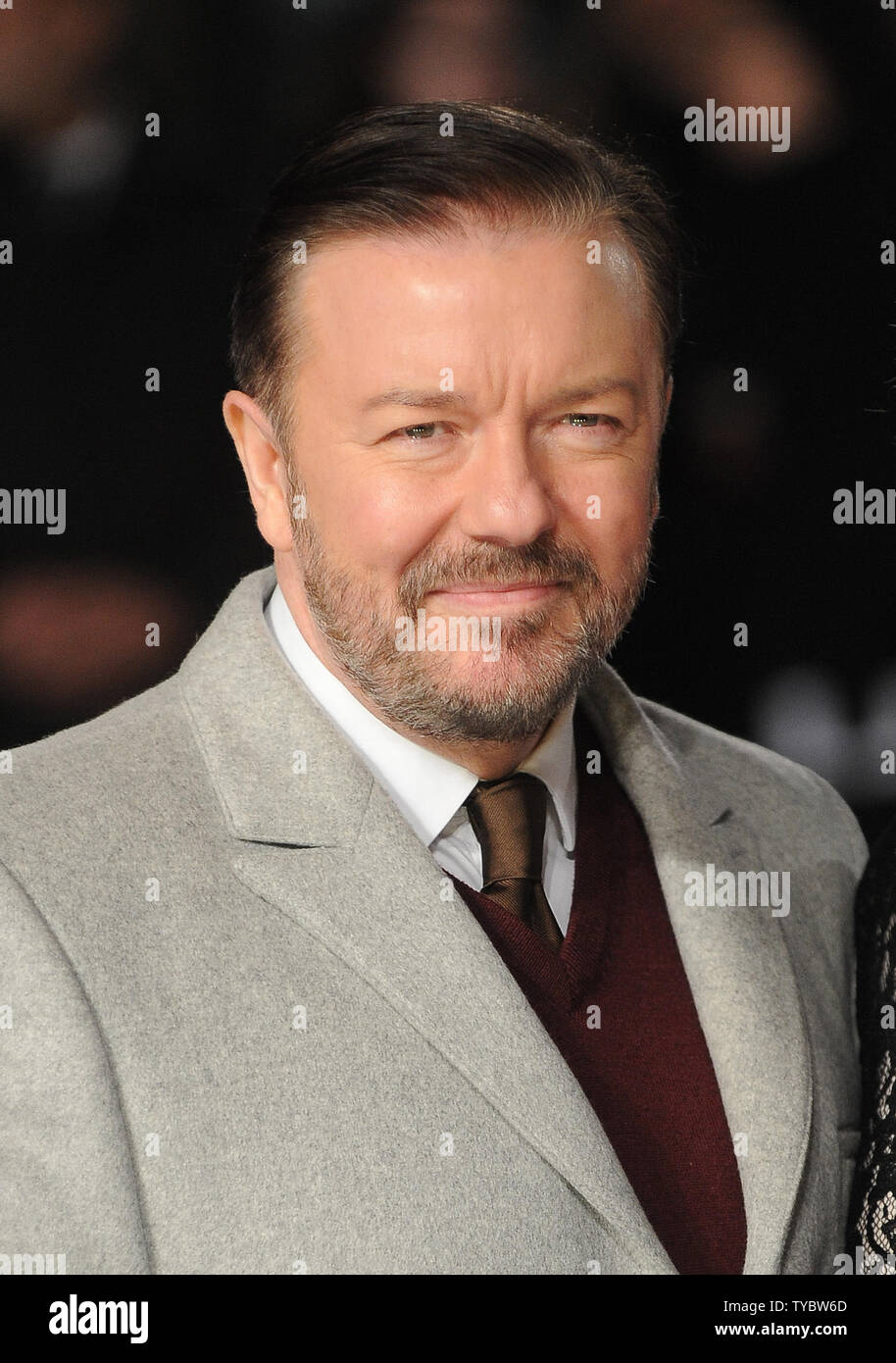 English comedian and actor Ricky Gervais attends the European Premiere