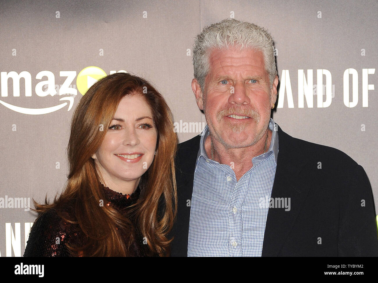 American actress Dana Delany and American actor Ron Perlman attend The