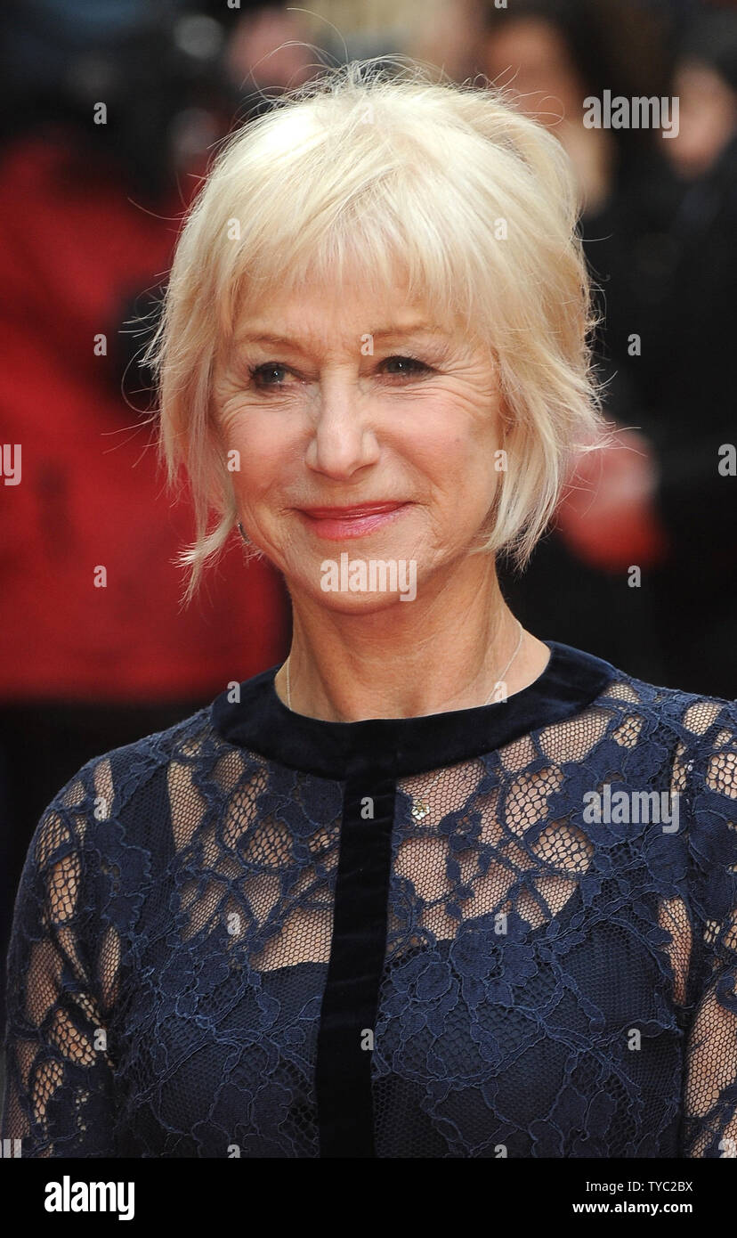 English actress Helen Mirren attends the UK Premiere of Eye In The Sky