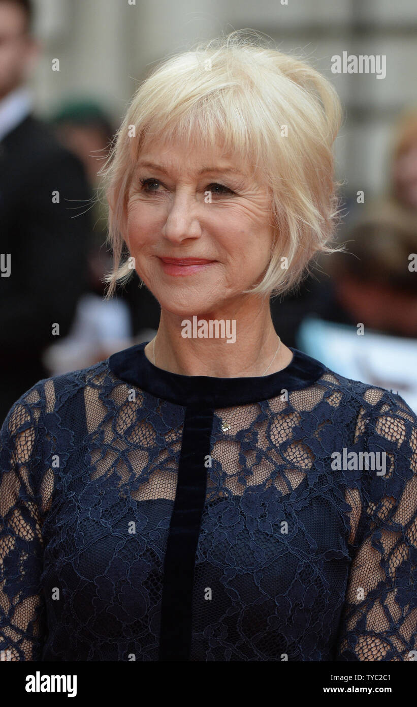 English actress Helen Mirren attends the UK Premiere of Eye In The Sky