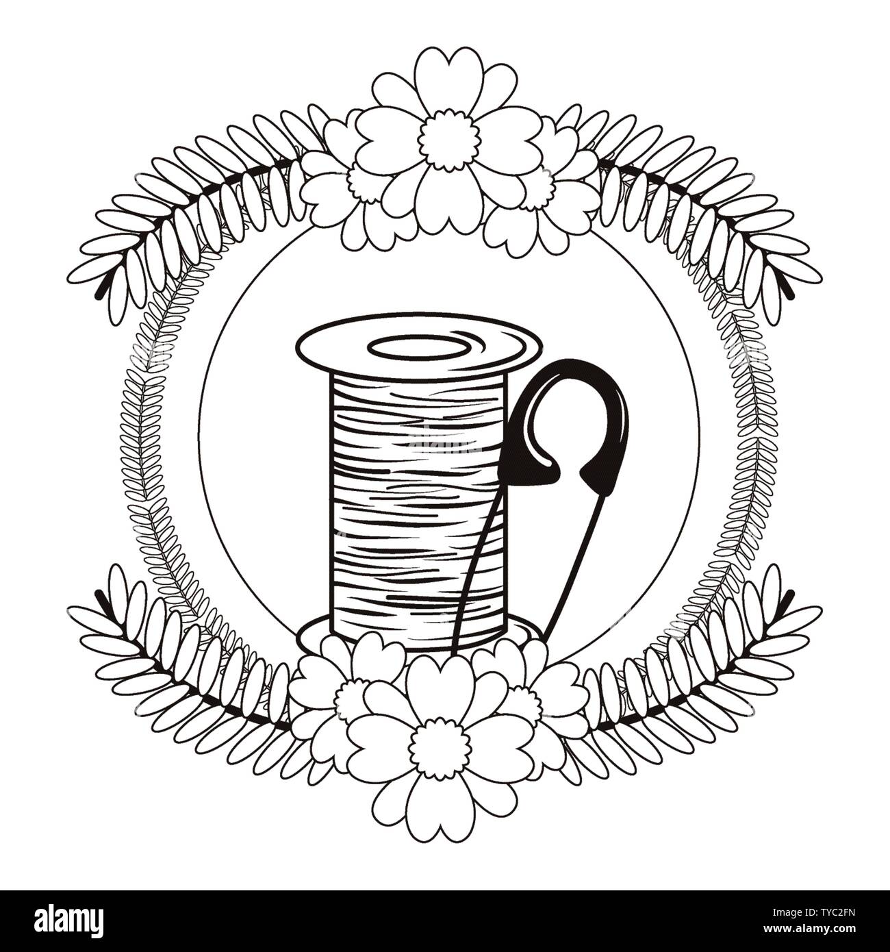 Needle Thread. Sewing Vector & Photo (Free Trial)