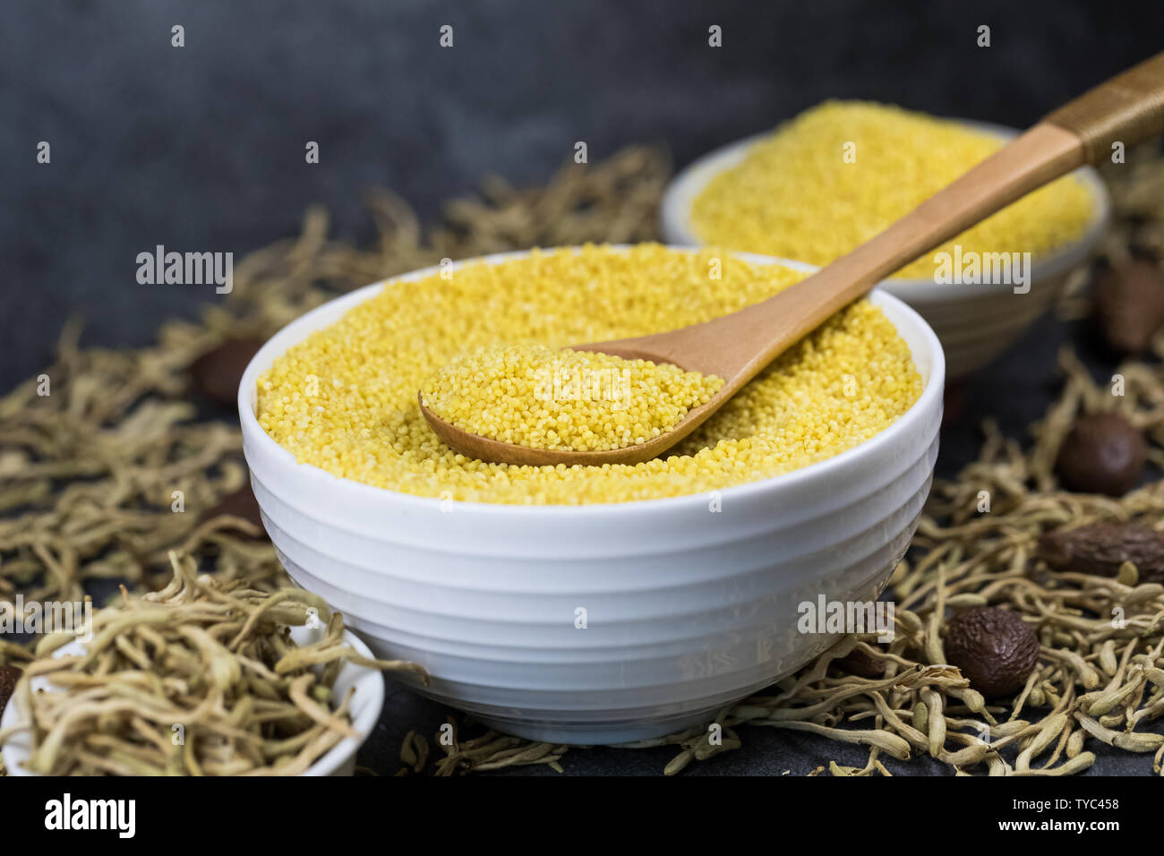 Grain and miscellaneous grains, Xiaomi. Stock Photo