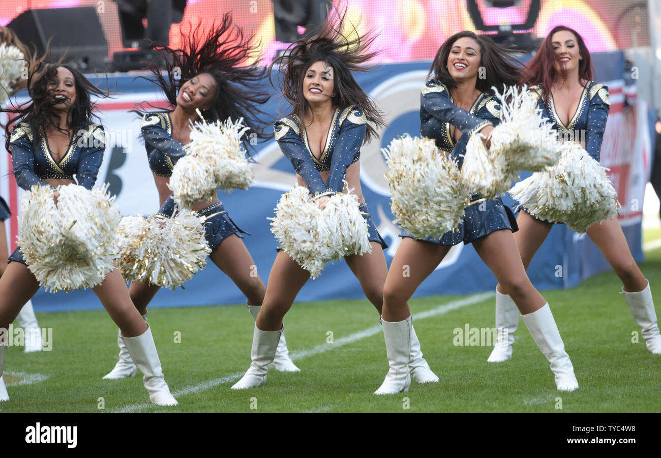 Los Angeles Rams Cheerleaders during the International Series NFL match at  Twickenham, London Stock Photo - Alamy