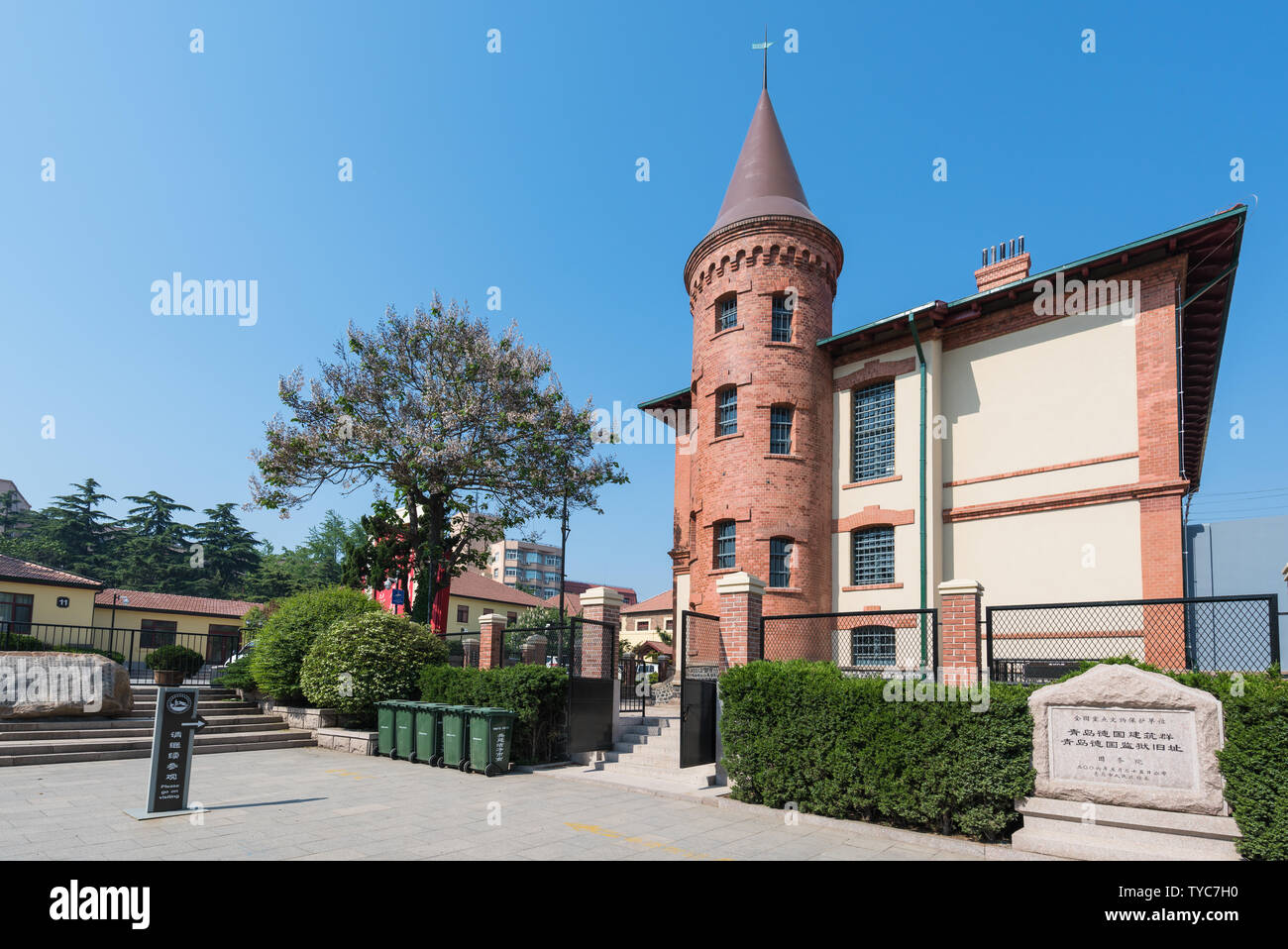 China s asian shandong german prison monuments and rooftop trees hires