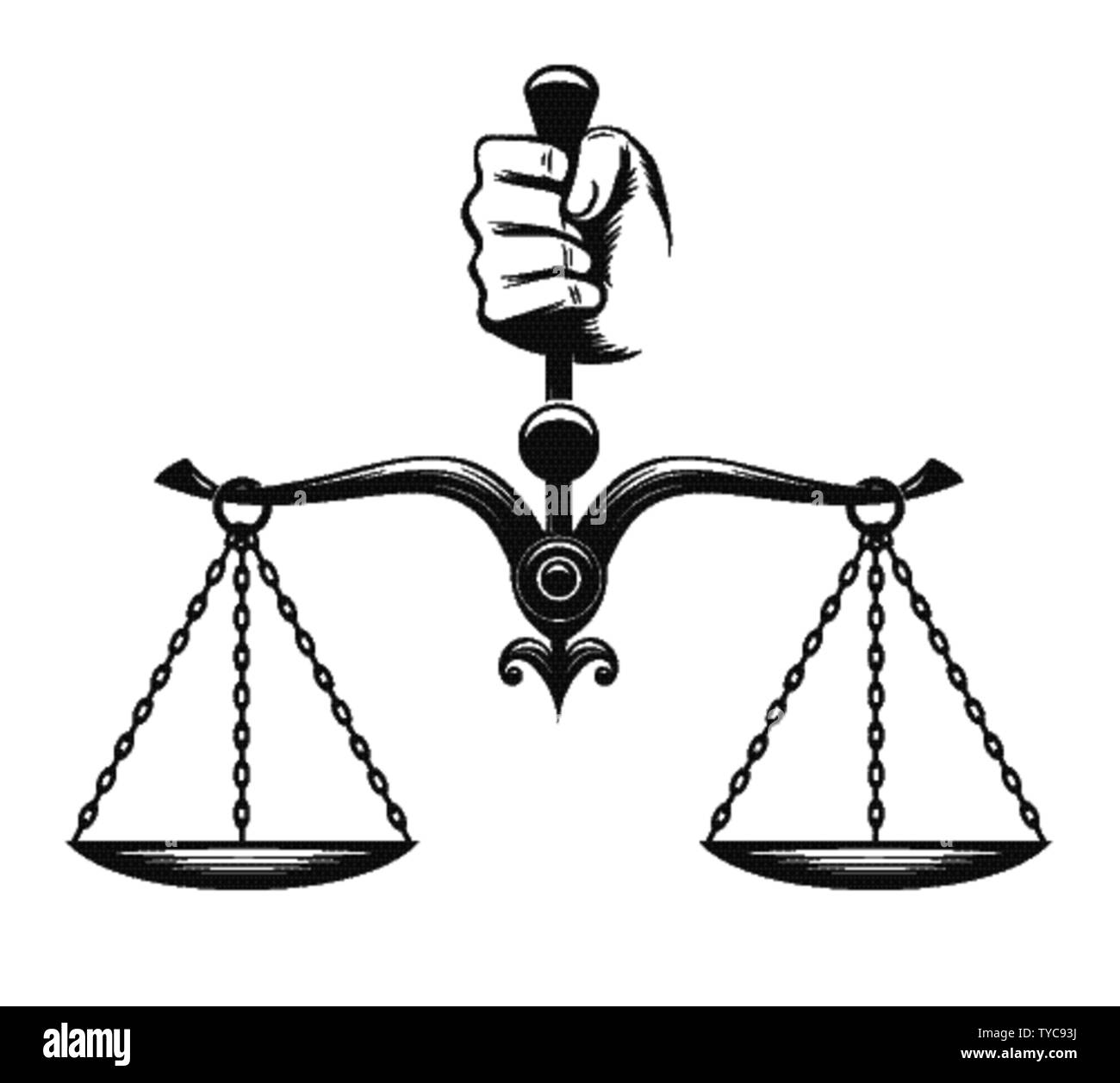 Balance scale cartoon hi-res stock photography and images - Alamy