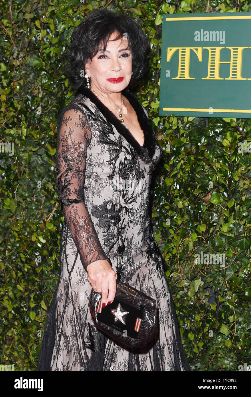 British singer Shirley Bassey attends the Evening Standard Theatre Awards at Theatre Royal in London on December 3, 2017. Photo by Rune Hellestad/ UPI Stock Photo