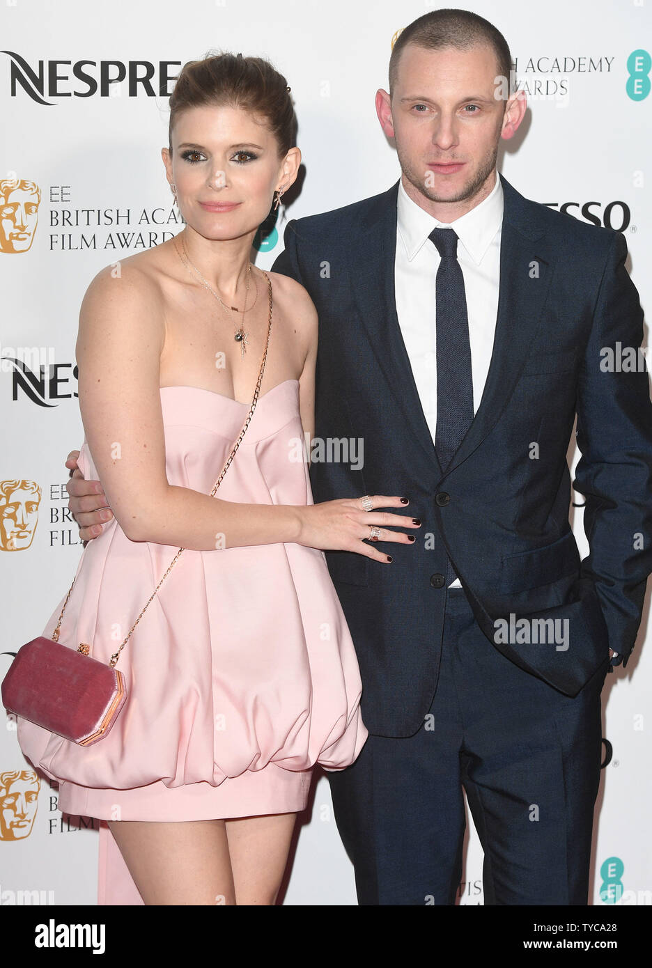 American actress Kate Mara and British actor Jamie Bell attend the British Academy Film Awards Nominees Party at Kensington Palace in London on February 17, 2018. Photo by Rune Hellestad/ UPI Stock Photo