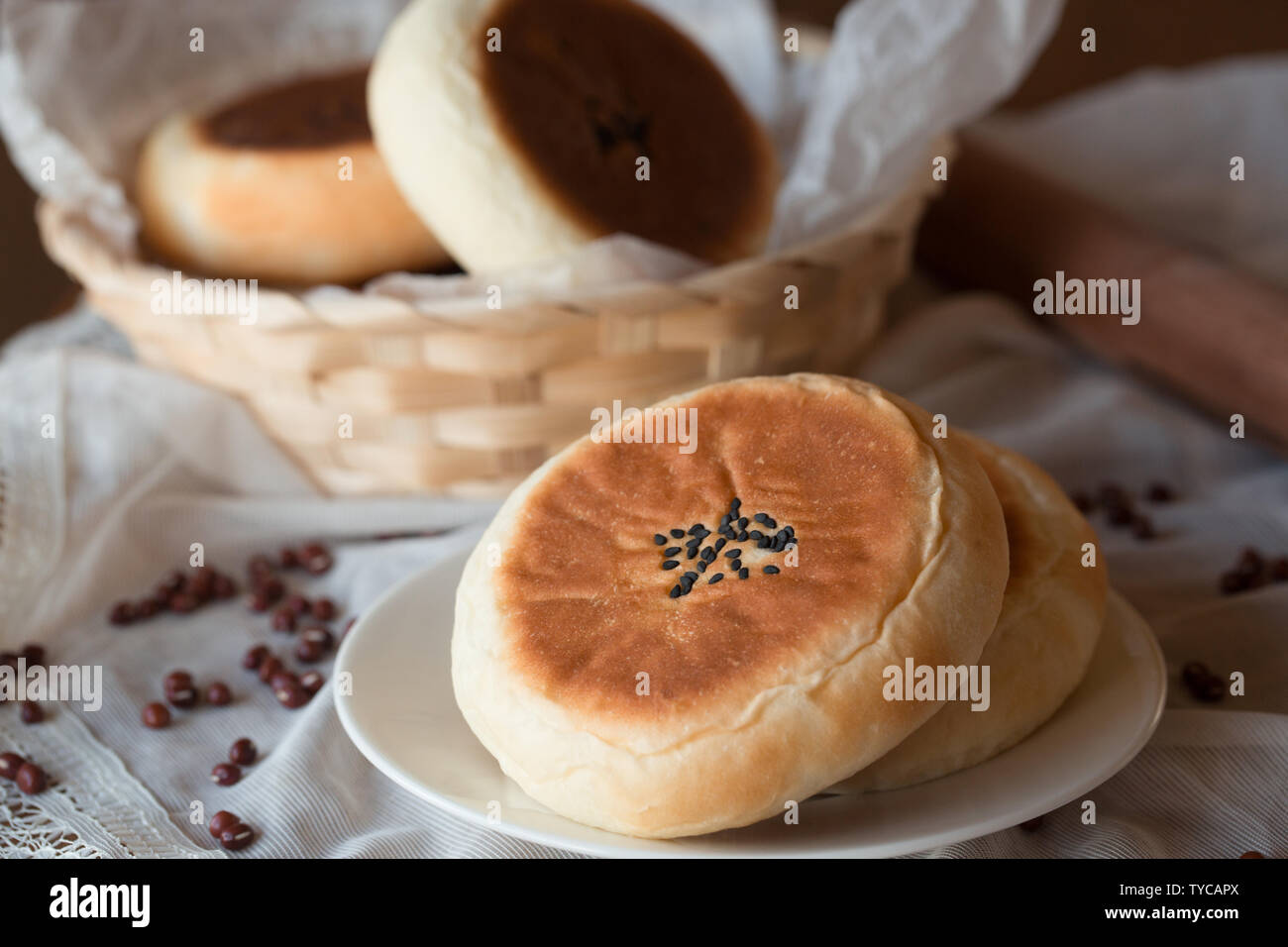 Japanese red bean bag Stock Photo Alamy