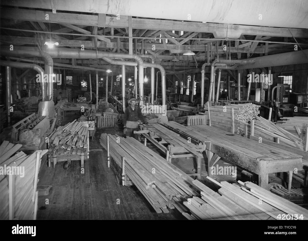 Photograph Of Hardwood Flooring Mill Of The Connor Lumber Company