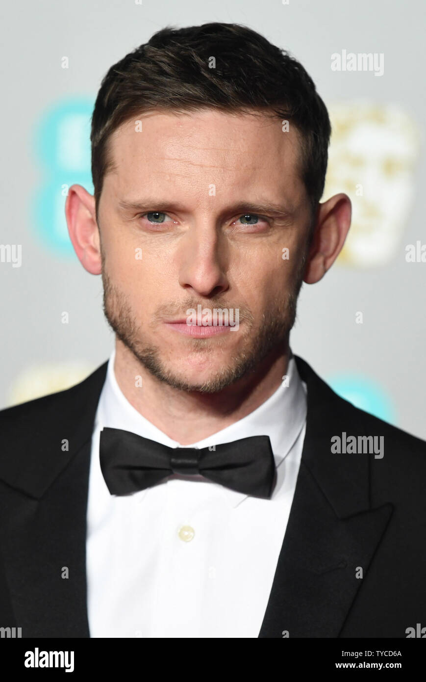 British actor Jamie Bell attends the red carpet arrivals at the British Academy Film Awards at the Royal Albert Hall in London on February 10, 2019. Photo by Rune Hellestad/UPI Stock Photo